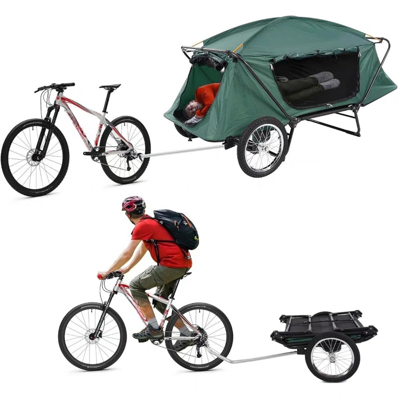 Mountain Biking Camp - Electric Bike Mountain Bike Camping Trailer,