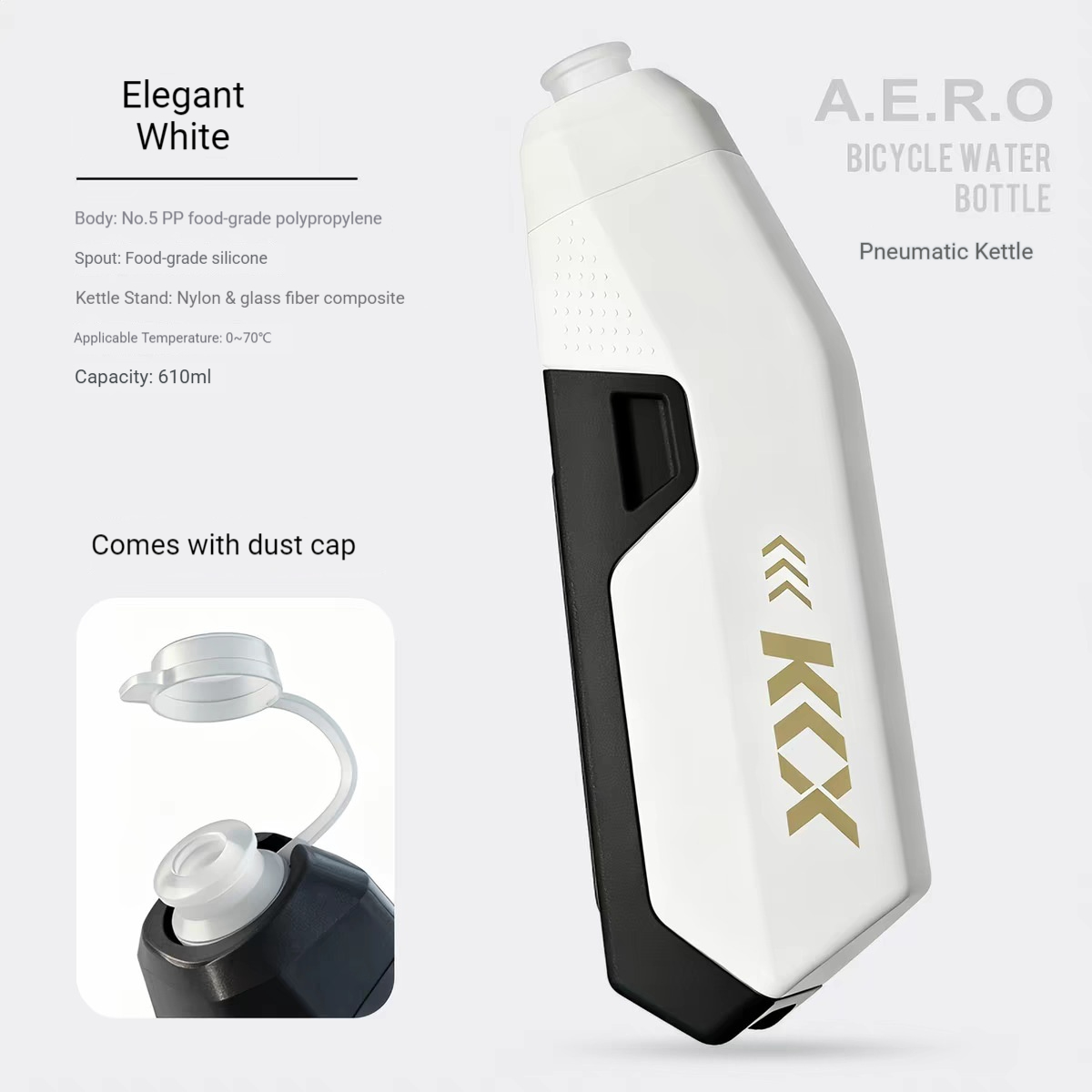 610ML Large Capacity Aerodynam - огляд і ціна Mountain Biking Water Bottle