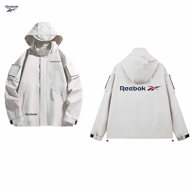 Reebok logo hooded zipper jack - огляд і ціна Mountain Biking Rain Jacket